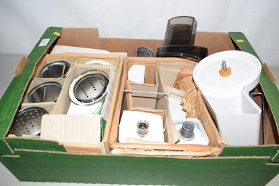 Lot 573 - Boxed selection of various kitchenalia...