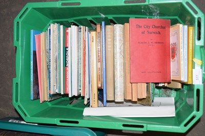 Lot 577 - Box containing various local interest books...