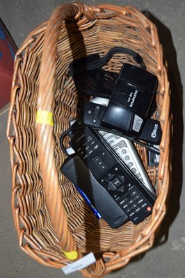 Lot 585 - Basket containing a quantity of various TV...