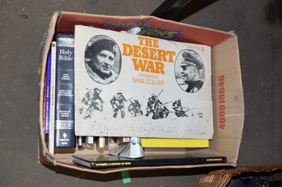 Lot 586 - Box containing various books including...