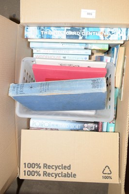 Lot 590 - Boxed collection of various books including...