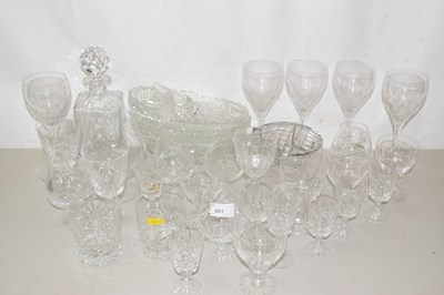 Lot 601 - Quantity of various household glass ware