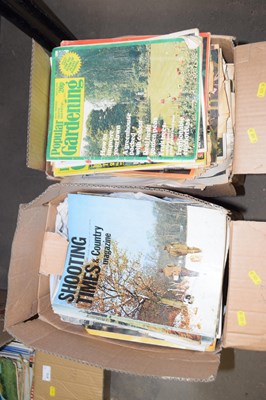 Lot 610 - Two boxes of vintage magazines including...