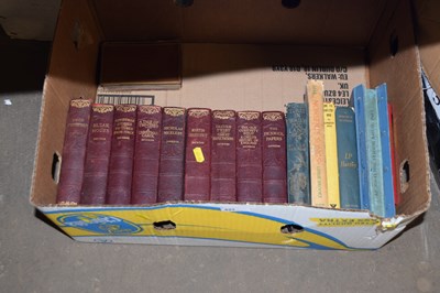 Lot 623 - Box of various vintage books including Dickens...
