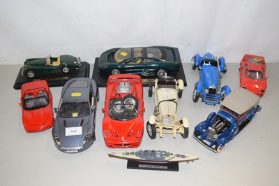 Lot 642 - Collection of various large scale die cast car...