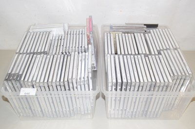 Lot 646 - Two boxes containing a collection of classical...