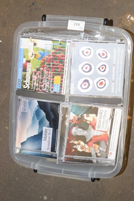 Lot 652 - Box containing a collection of classical CD's