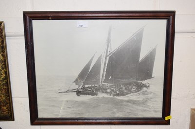 Lot 661 - Framed print of a boat in full sail