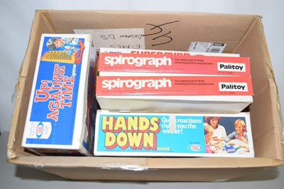 Lot 663 - Box containing various games including...
