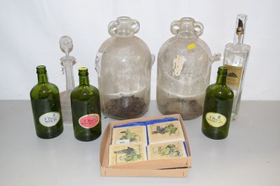 Lot 666 - Quantity of various glass ware, tiles etc