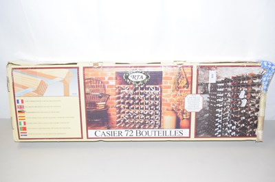 Lot 668 - Boxed wine rack