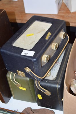 Lot 687 - Three various Roberts vintage radios