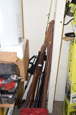 Lot 712 - Quantity of various vintage fishing rods...