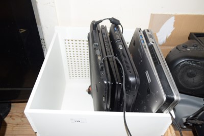 Lot 739 - Five various laptop computers