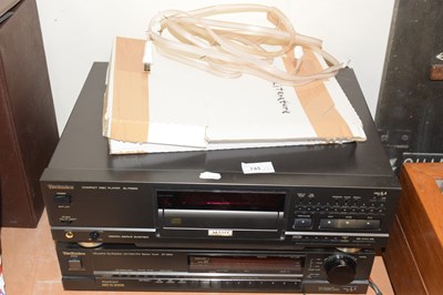 Lot 745 - Technics CD player and tuner