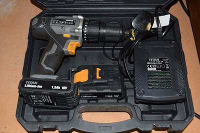 Lot 746 - A cased Titan cordless drill