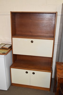 Lot 758 - 1960's/70's drop front drinks cupboard wall unit