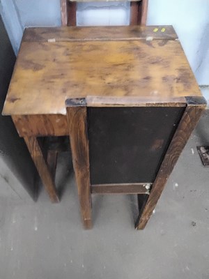 Lot 759A - School desk and chair
