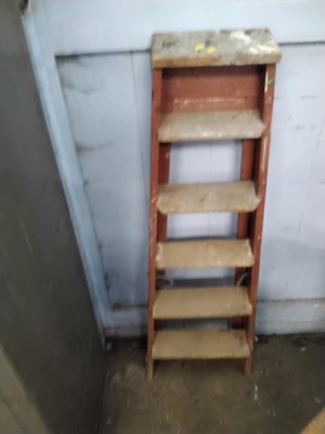 Lot 759B - Wooden stepladder