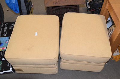 Lot 775 - A pair of pouffes