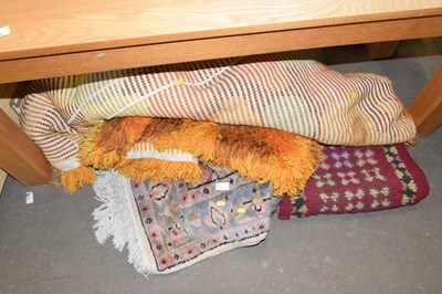 Lot 777 - Large circular orange rug