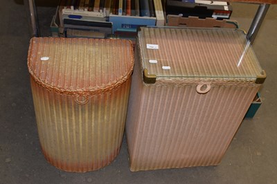 Lot 794 - Two Lloyd Loom clothes baskets (labelled)
