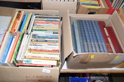 Lot 795 - Two boxes of various books including quantity...