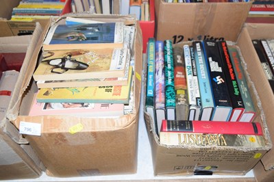 Lot 796 - Two boxes of books including paperback Agatha...