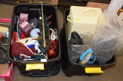 Lot 824 - Two boxes of various clearance sundries...