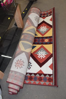 Lot 837 - Modern geometric pattern rug