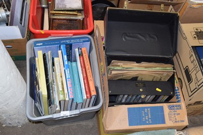 Lot 840 - Two boxes of books including aircraft,...