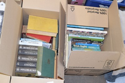 Lot 842 - Two boxes of various books including flowers,...