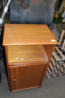 Lot 862 - Teak finish bedside cabinet