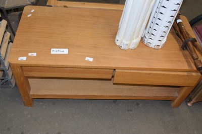 Lot 865 - Coffee table with drawers beneath