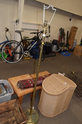 Lot 873 - Brass lamp stand