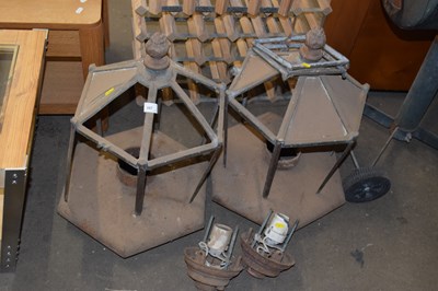 Lot 887 - Pair of vintage lamps