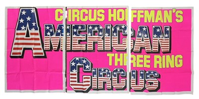Lot 409C - An extremely large 3-part advertising poster...