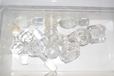 Lot 137 - Box of glass decanter stoppers