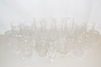 Lot 152 - Quantity of various clear drinking glasses