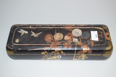 Lot 155 - An Oriental lacquered box