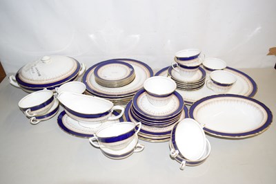 Lot 156 - A quantity of Royal Worcester blue and gilt...