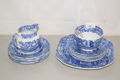 Lot 158 - Quantity of Copeland Spode blue Italian table...