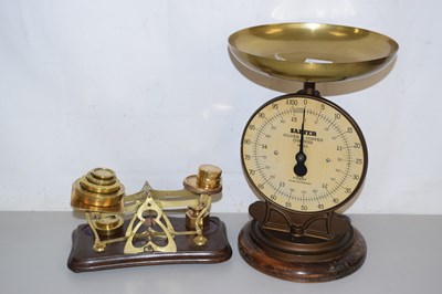 Lot 159 - Salter kitchen scales together with vintage...