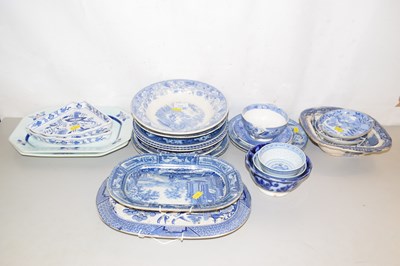 Lot 173 - Mixed Lot: Various 19th Century and later blue...