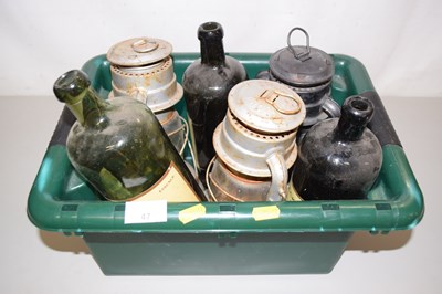 Lot 47 - Three storm lanterns and three Duckworth & Co...