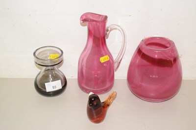 Lot 55 - Small quantity of contemporary glass ware