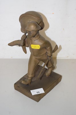 Lot 56 - A military figure on base