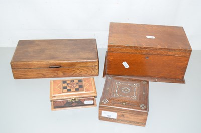 Lot 62 - Quantity of wooden storage boxes