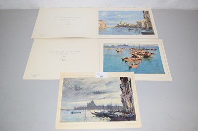 Lot 65 - Three reproduction Edward Seago Venetian prints