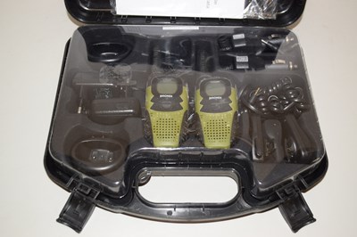 Lot 74 - A Brondie twin walkie talkie, cased